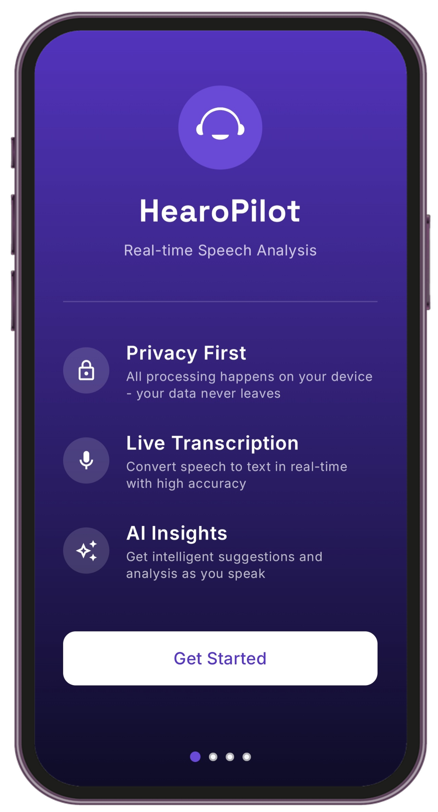 HearoPilot App Home Screen